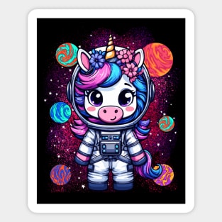 Unicorn Astronaut Magnet